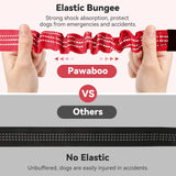 Pawaboo 2Pack Dog Car Seatbelt, 3-in-1 Dog Tether with Buckle & Hook Latch