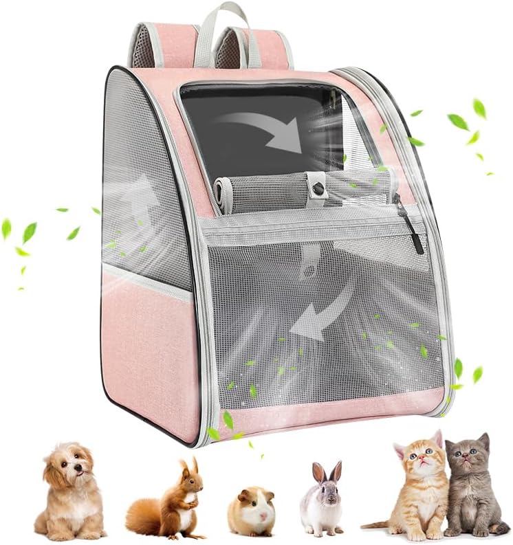Pet Carrier Backpack with Breathable Mesh