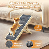 Pawaboo Dog Ramp for Couch Foldable, 5 Ajustable Height from 9.8" to 20.5"