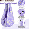 Pawaboo Small Dog Sling Carrier, Purple Daisy