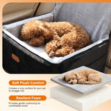 Pawaboo Dog Booster Car Seat for Small & Medium Dogs, Elevated Pet Carseat