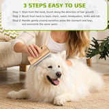 Pawaboo Deshedding Brush for Dogs & Cats, Dog Hair Removal Comb