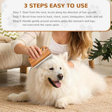 Pawaboo Deshedding Brush for Dogs & Cats, Dog Hair Removal Comb