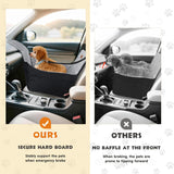 Pawaboo Dog Car Seat for Small Medium Dogs, Detachable, Fit Front/Back Seat