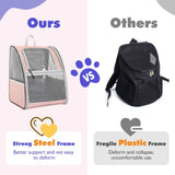 Mochila para transportar mascotas con malla transpirable 