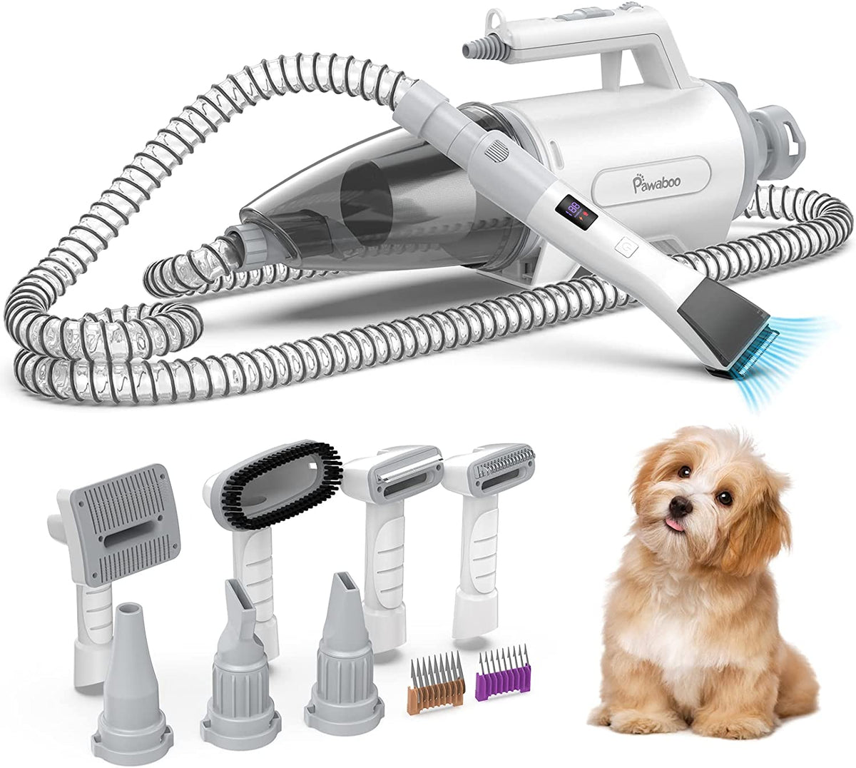 Dog Grooming Kit & Vacuum & Dryer 3-in-1