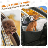 Pawaboo Dog Car Seat for Small Medium Dogs, Detachable, Fit Front/Back Seat