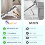 Pawaboo 2026 Upgraded Small Dog Ramp for Couch Foldable, 5 Ajustable Height