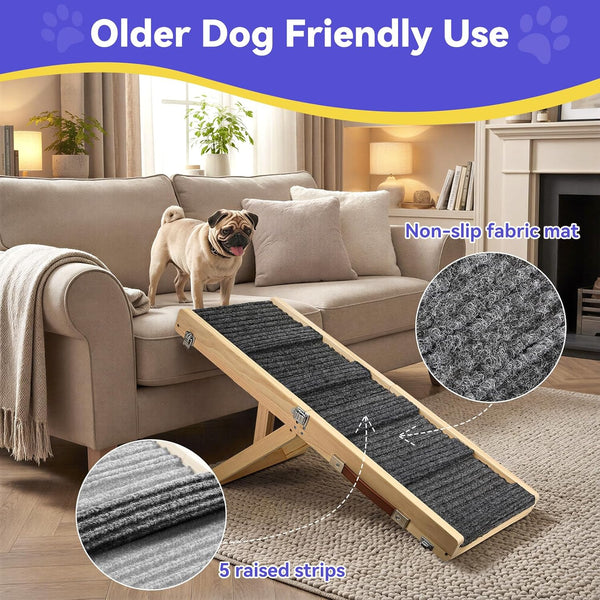 2026 Upgraded Dog Ramp for Couch – Pawaboo