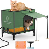 Heated Cat House for Outdoor in Winter