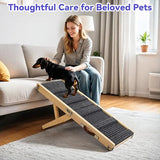 Pawaboo Dog Ramp for Couch Foldable, 5 Ajustable Height from 9.8" to 20.5"