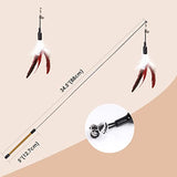 Extra Long 34.5" Feather Teaser Cat Toy