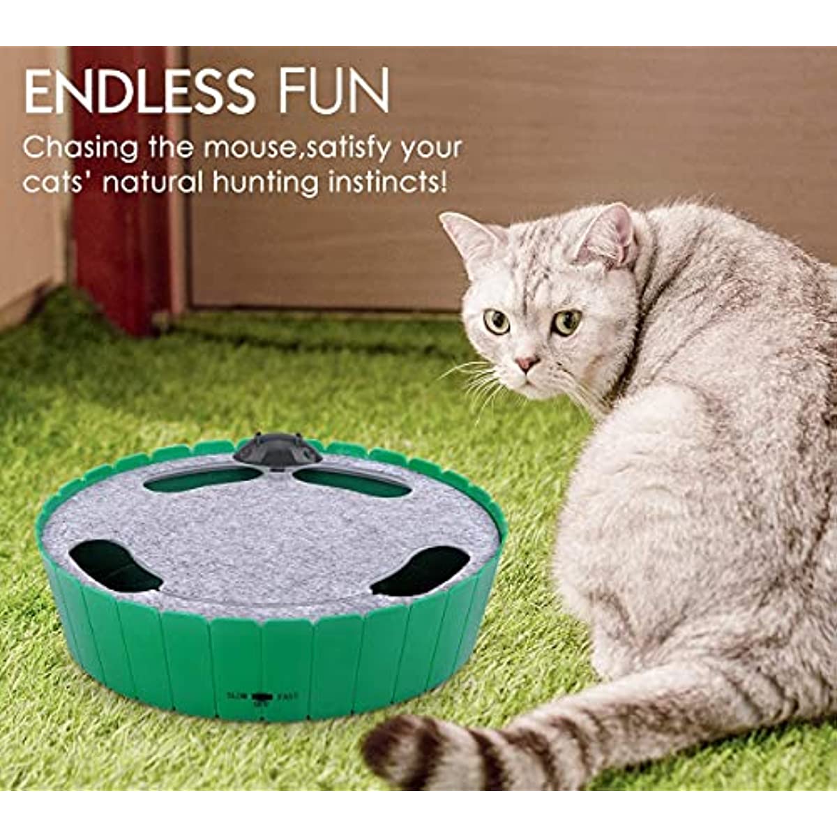 Cat Toy with Running Mouse