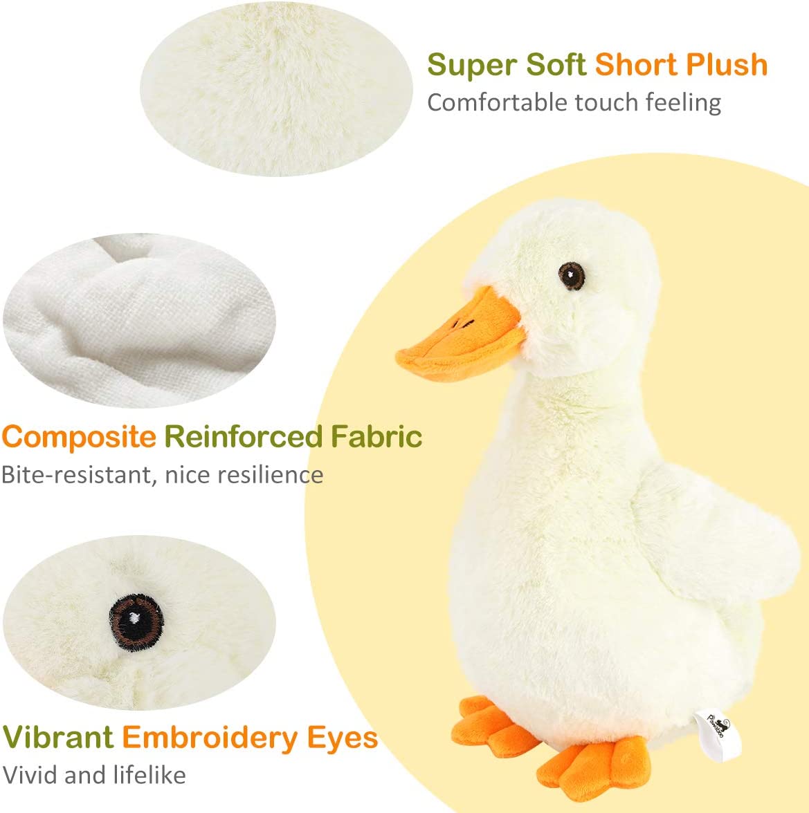 Squeak Plush Duck Dog Toy