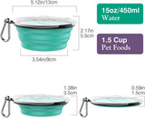 Collapsible 2PC Dog Bowls with Lid