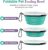 Collapsible 2PC Dog Bowls with Lid