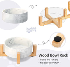 Ceramic Dog and Cat Bowl Set
