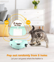 3 Replacement Rotating Feathers Interactive Cat Toy